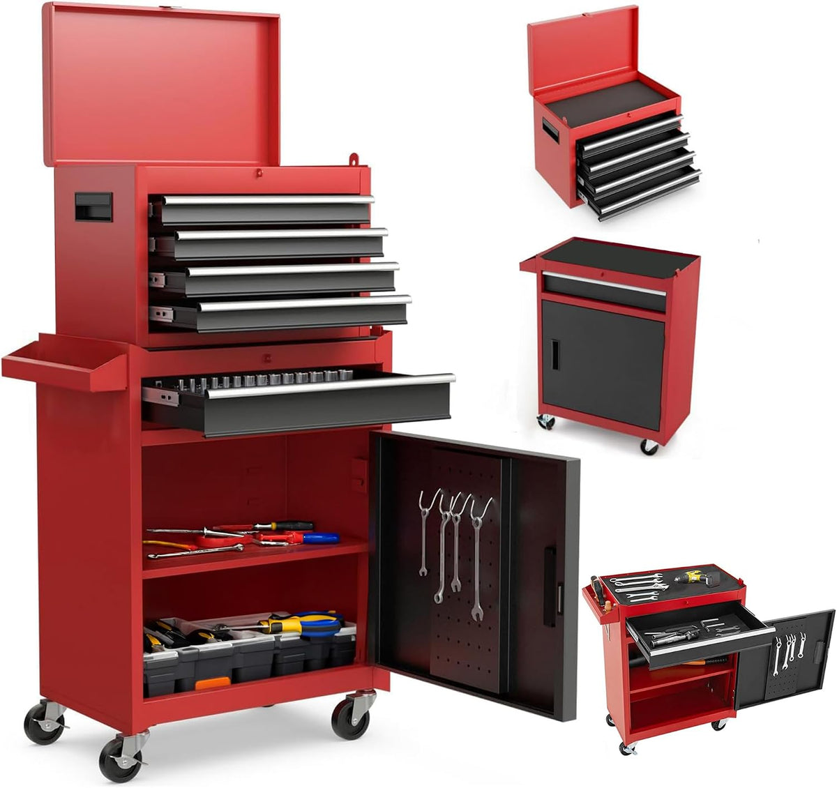 5 drawers tool cart with wheels & 1, main product view