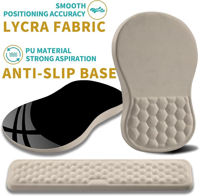Hokafenle 2 in 1 Ergonomic Mouse Pad Wrist Support & Wrist Rest - Image 6