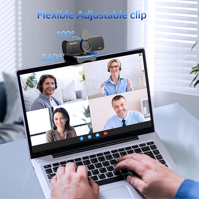 NEWORK 4K Webcam for PC with Sony Sensor, Auto Focus & Privacy Cover, Ultra HD - Image 6