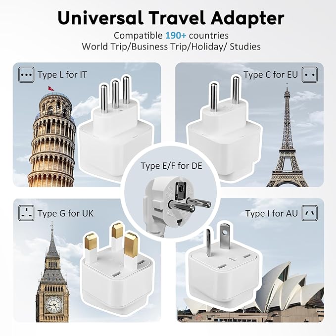 220V to 110V Voltage Converter, 2000W Adapter US to Europe International Travel - Image 5