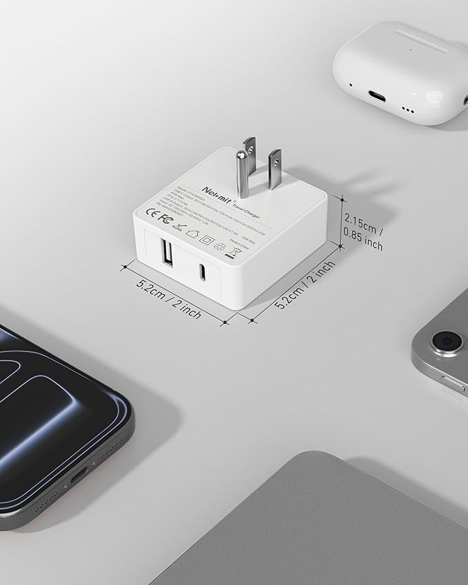 Nekmit Flat USB C Wall Charger, 45W Dual Port PPS Fast USB Charger Block - Image 6