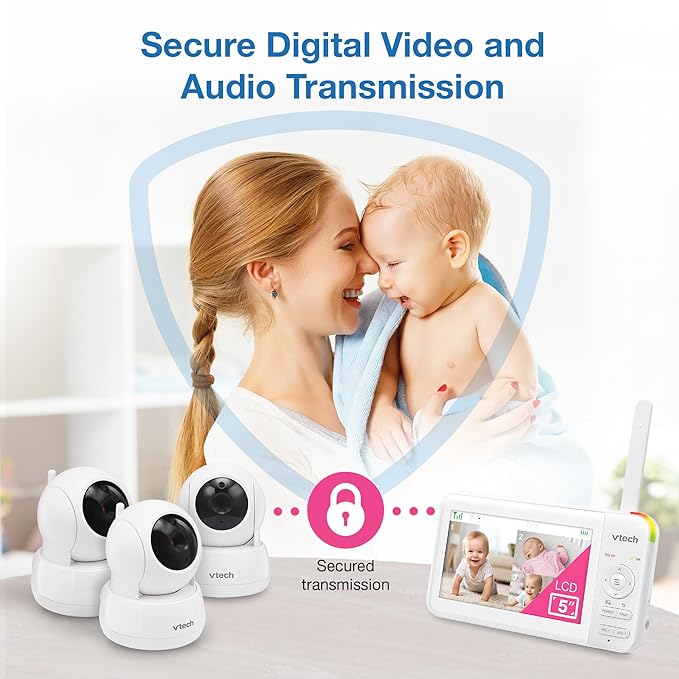 VTech 3 Cameras Video Baby Monitor - Image 6