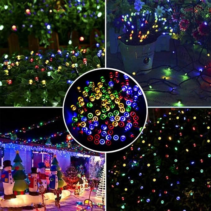 HOME LIGHTING 66ft Christmas Decorative Mini Lights, 200 LED Green Wire Fairy - Image 7