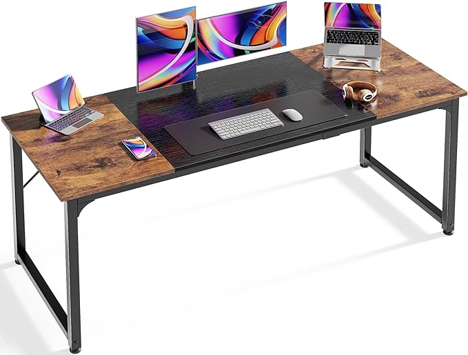 Huuger Computer Desk, 63 Inch Office Desk, Gaming Desk by Huuger