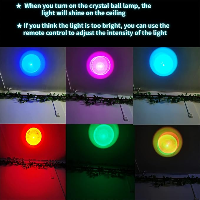 Conalisk 3D Earth Crystal Ball Lamp, 3.15 inch K9 Crystal Ball Night Light - Image 4