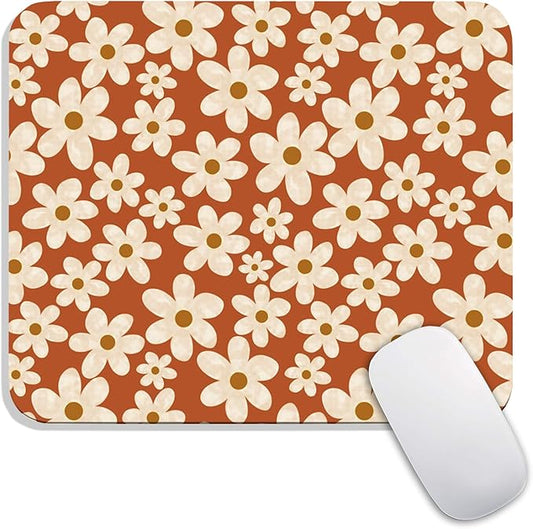 Armanza Square Mouse Pad Cute Flowers, Personalized Premium-Textured Custom by Armanza