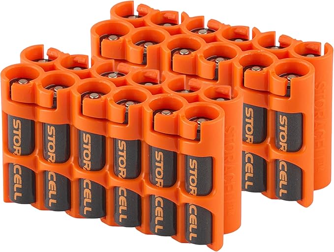 Storacell AAA-12 Battery Storage Caddy and Dispenser, Holds 12 AAA Batteries by Storacell
