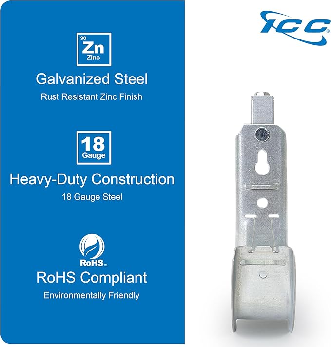 ICC Beam Clamp J Hook 2” with Retainer Clip - Image 6