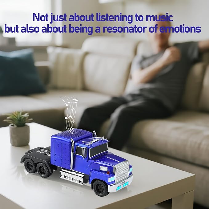 WSTER American Truck Bluetooth Speaker, Retro Car Model，Portable Wireless - Image 4