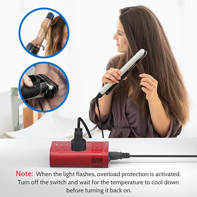 DOACE 350W Voltage Converter, Ai 220V to 110V Converter and 50Hz to 60Hz - Image 6