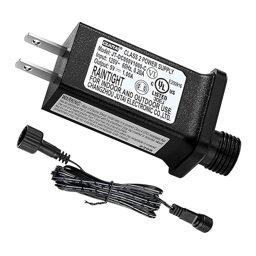 5V1A Class 2 Power Supply Replacement Model JT-DC050V1000-C LED Transformer by Airoads