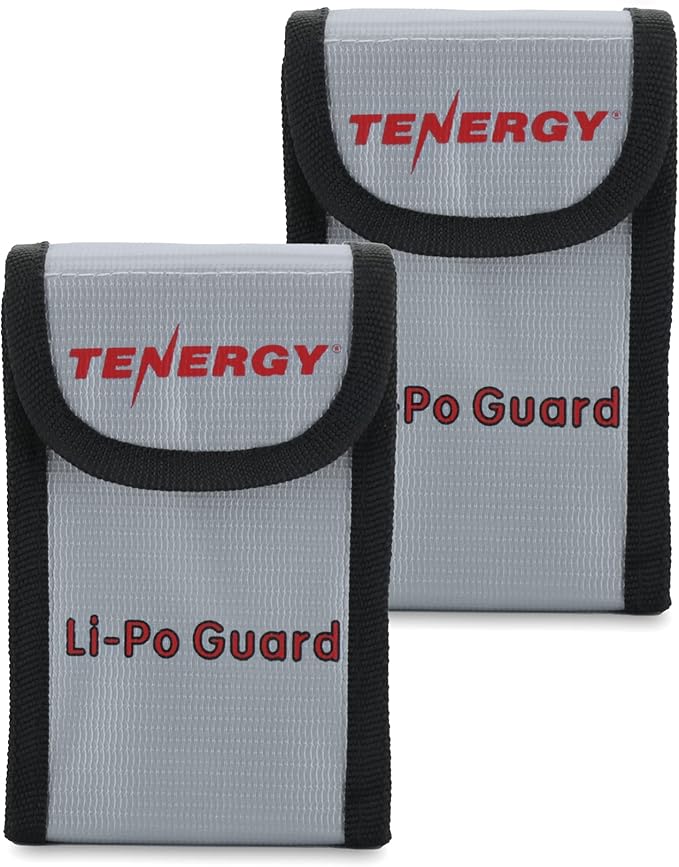 Tenergy 2 Pack, Fire Retardant Lipo Bags, Battery Bags by Tenergy