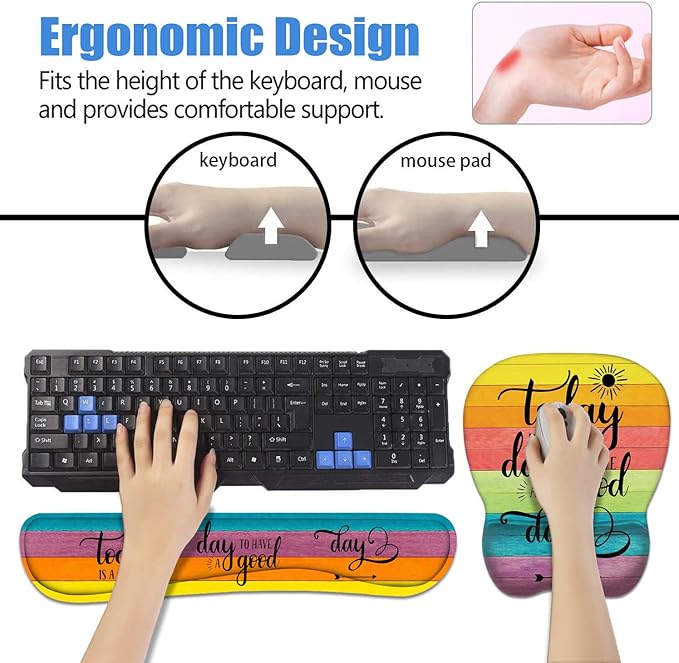 Mouse Pad Wrist Support and Keyboard Wrist Rest Set - Image 7