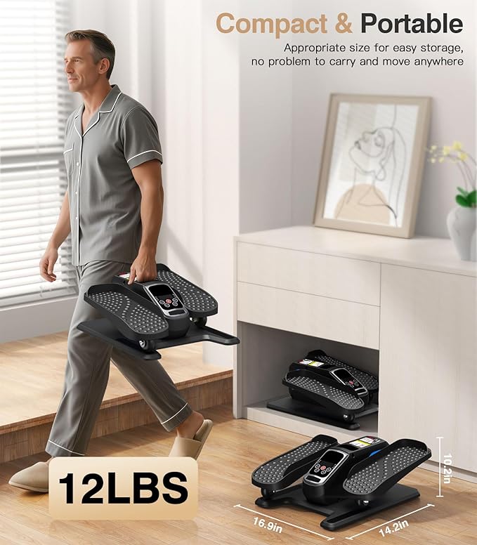 Under Desk Elliptical Machine, Ellipse Leg Exerciser Electric - Image 3