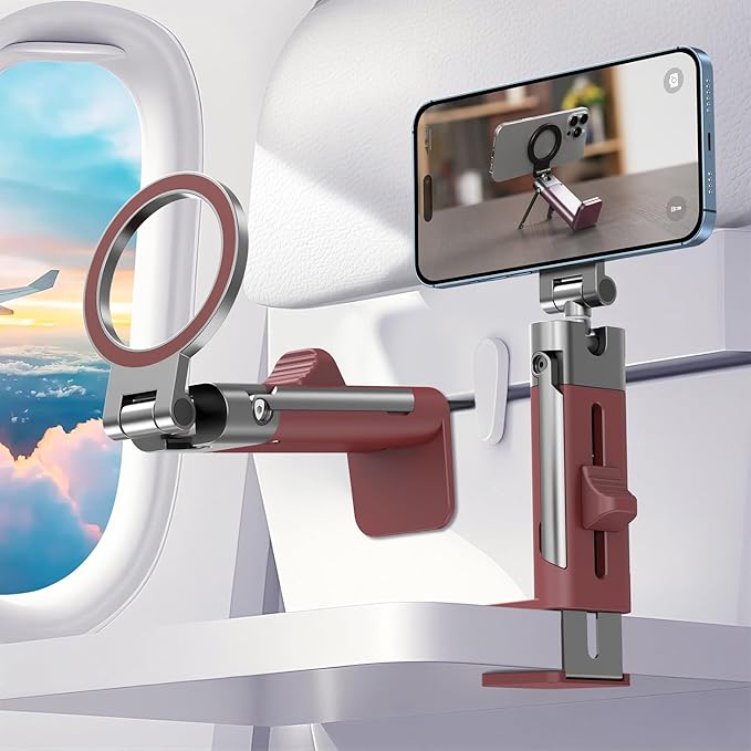 for MagSafe Airplane Phone Holder Mount Travel Essentials by SOGUEforyourphoneandbelovedpetsenhancingyourdigitallifestylewithinnovationandstyle