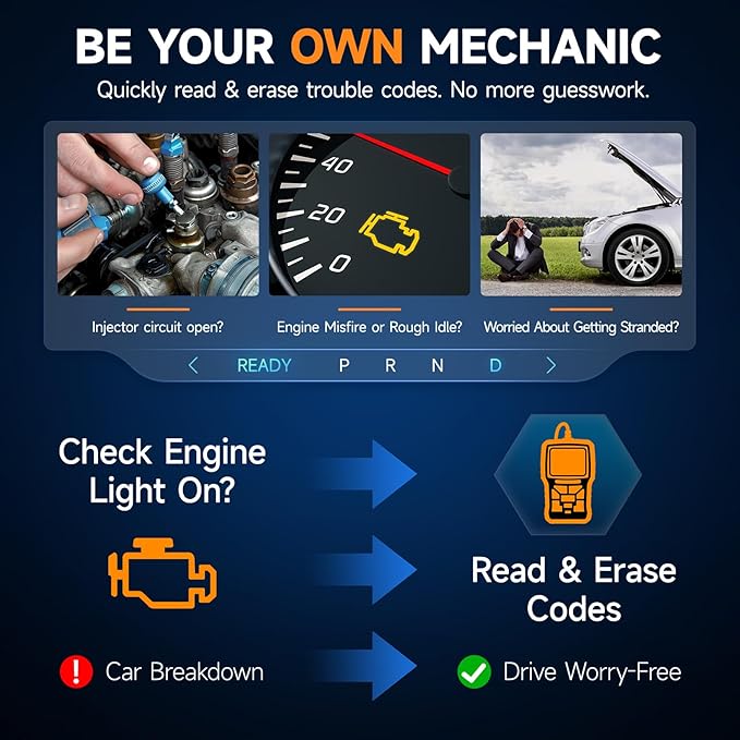 FOXWELL NT301 OBD2 Scanner Live Data Professional Mechanic OBDII Diagnostic - Image 2