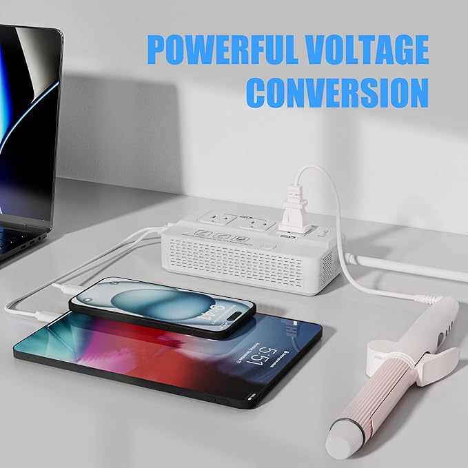 220v to 110v Travel Voltage Converter : International Universal Power Plug - Image 5