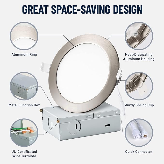 12 Pack Recessed Lighting 6 Inch - Image 4