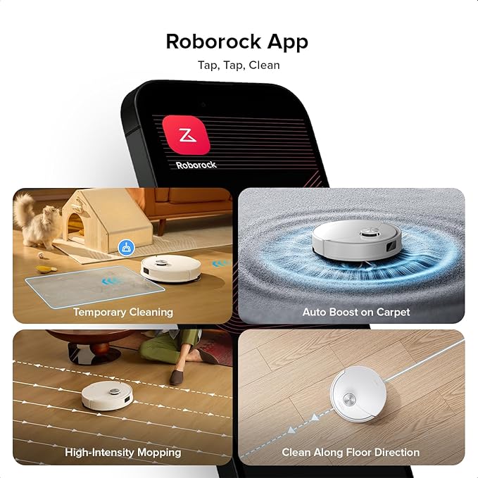 roborock Q10 S5 Robot Vacuum and Mop Cleaner, 10000Pa HyperForce Suction - Image 8