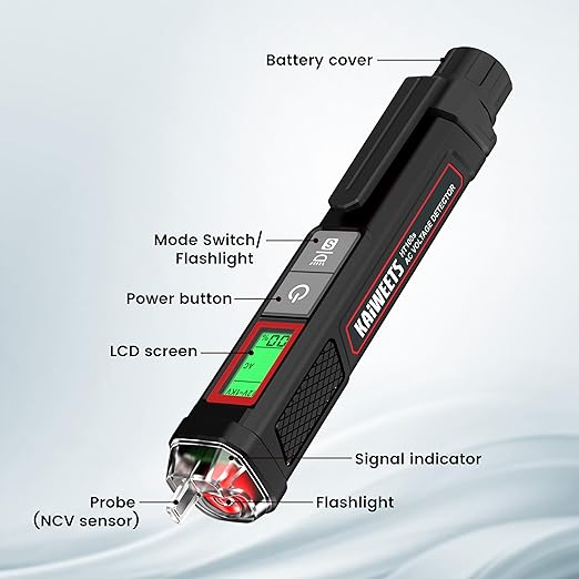 KAIWEETS Voltage Tester/Non-Contact Voltage Tester - Image 7