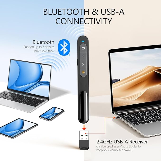 Norwii Rechargeable Bluetooth Presentation Clicker - Image 2