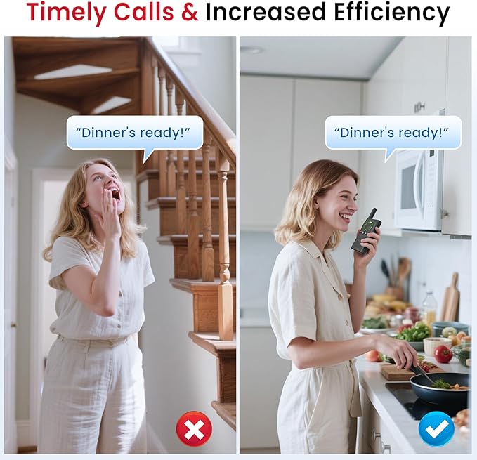 CallToU 2 Way Intercom for Elderly 3300FT Rechargeable 1000mAh Battery - Image 2