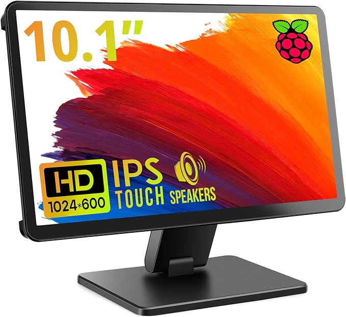 Touch Screen Monitor with Case, ROADOM 10.1’’ Raspberry Pi Screen, IPS FHD by ROADOM