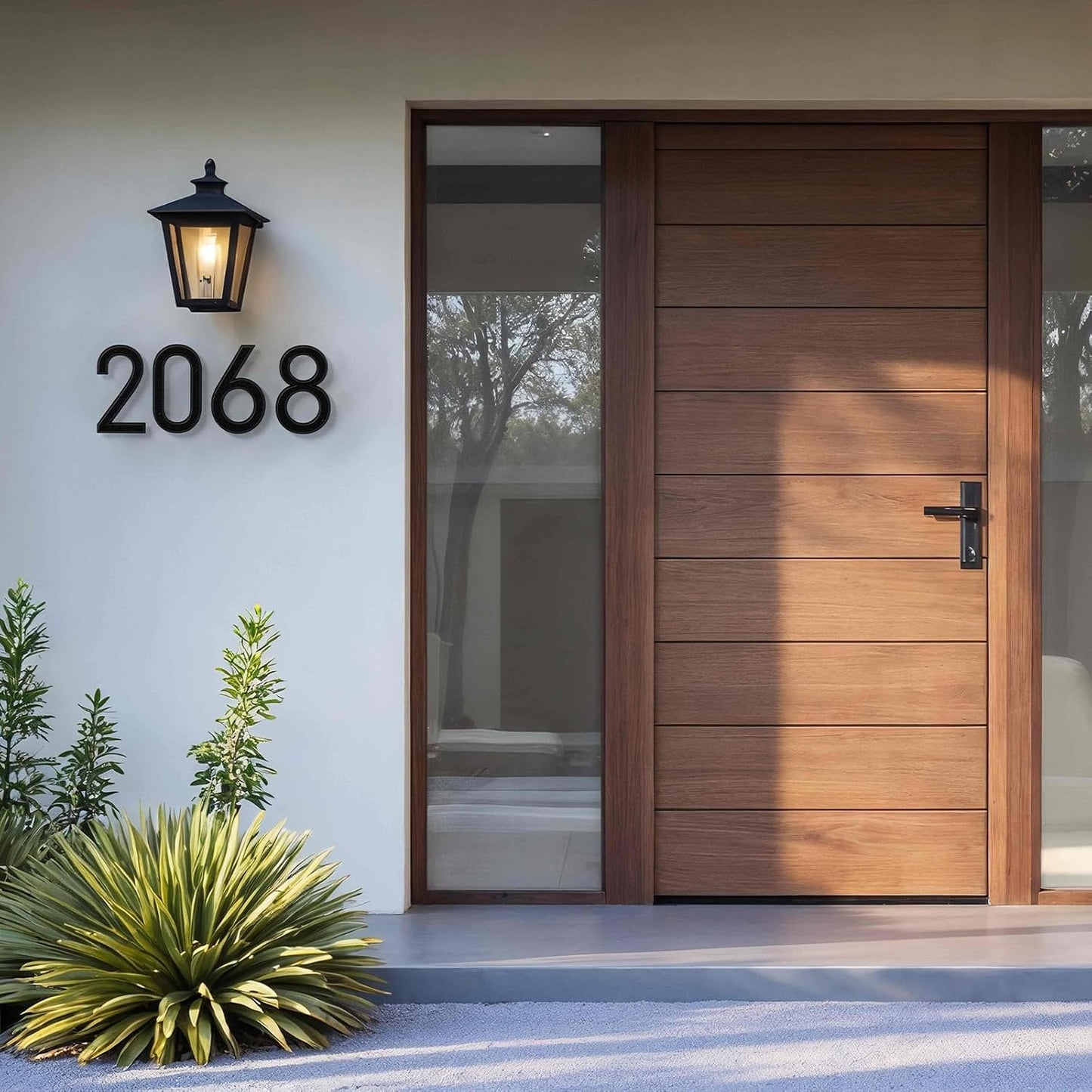 6" Floating House Number for Outside, Metal Modern House Numbers, Black 1 | 3D Modern Mailbox Number, House Address Signs with Nail Kit, Waterproof and Rustproof