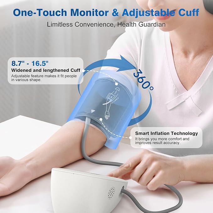 Blood Pressure Monitors for Home use, Automatic Digital BP Machine, Adjustable - Image 4
