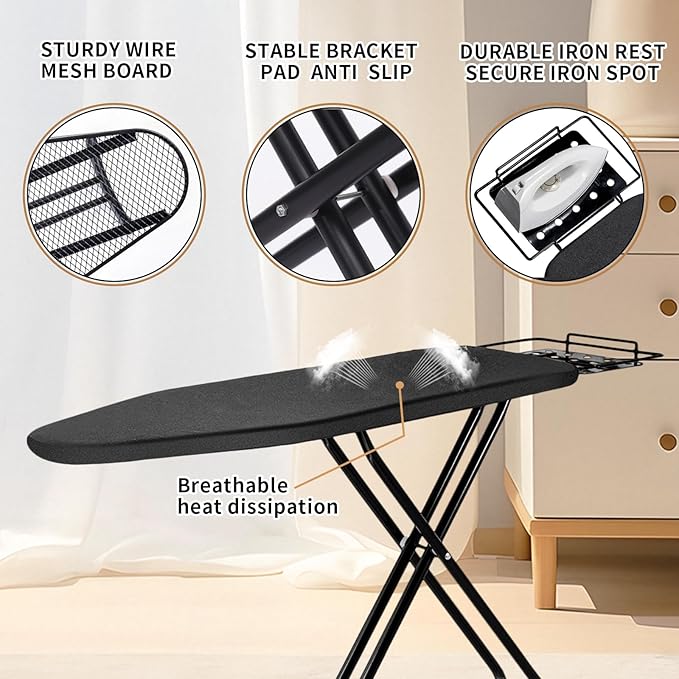 Ironing Board, 43x14 Inch Iron Board - Image 4