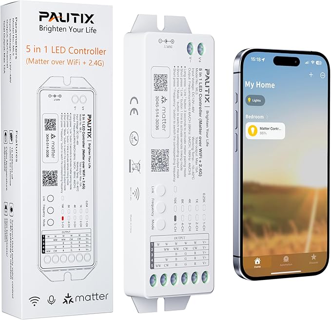 PAUTIX Matter WiFi LED Controller 5in1 ML5 Compatible by PAUTIX