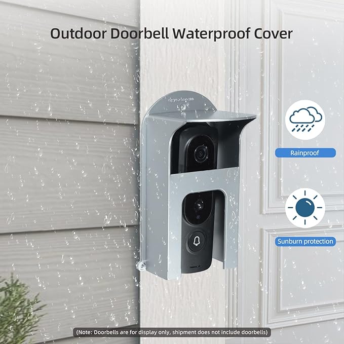 dgyezhao Doorbell Plastic Rain Cover, Large Accessories Cover Weatherproof Anti - Image 5