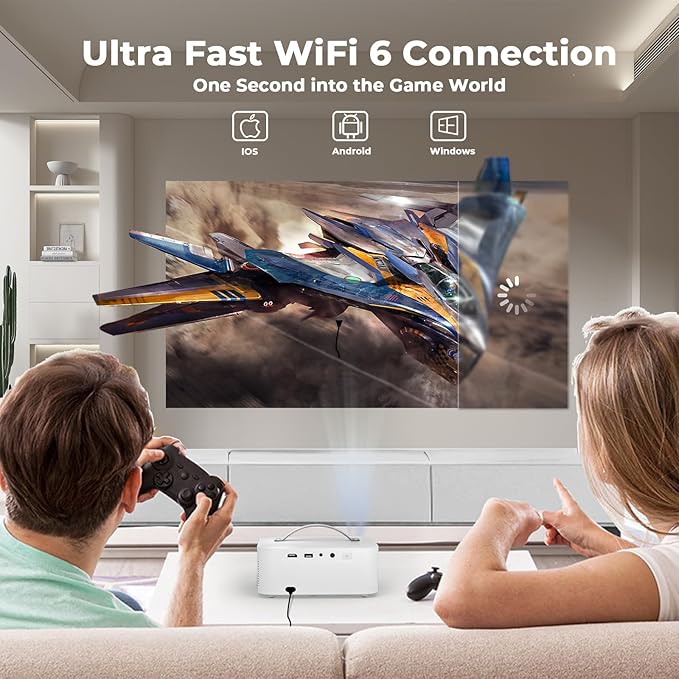 Outdoor-Projector-4k with WiFi and Bluetooth, 35W DoIby Audio, AI Auto Focus - Image 7