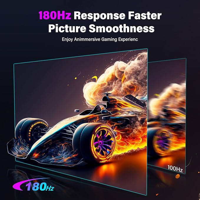 2K 180Hz Portable Gaming Monitor, 23.8" 2560x1440 QHD Fast IPS ∆E<2 100% sRGB - Image 5