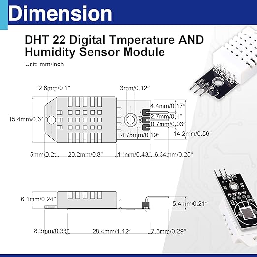 3 Set Digital Temperature and Humidity Sensor Modules, Compatible - Image 2