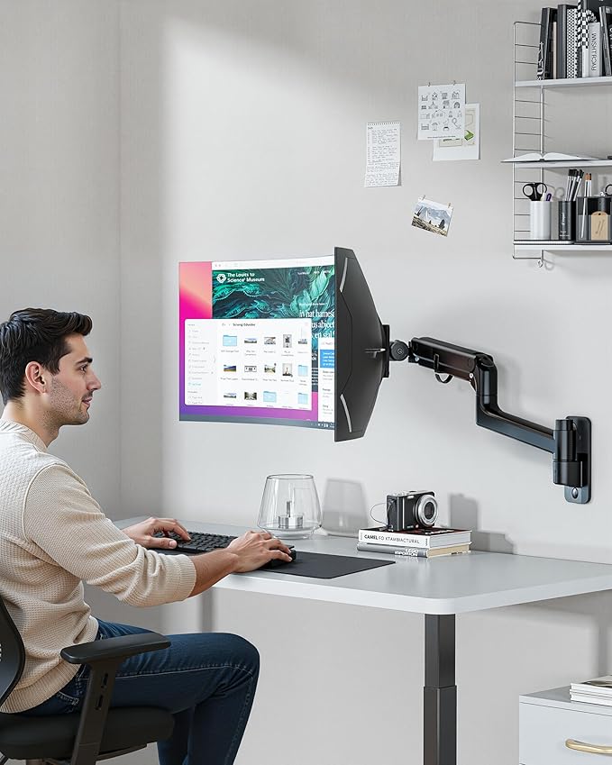 monTEK 17-49 inch Single Monitor Wall Mount - Image 9
