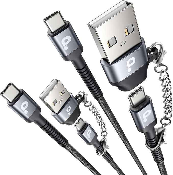 USB C Cable 10FT, USBA to USBC Cable, USBC to C Cable, by PRAKIE