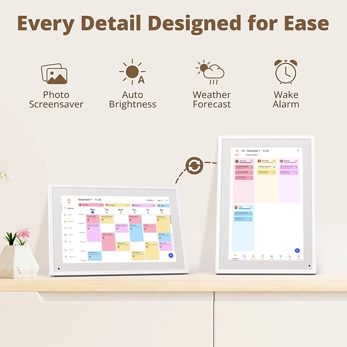 Digital Calendar Touch Screen 10 Inch, Electronic Calendar Chore Chart - Image 7