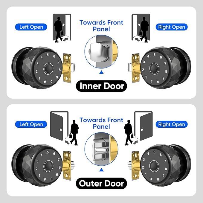 Smart Door Knob Fingerprint Door Lock - Image 7