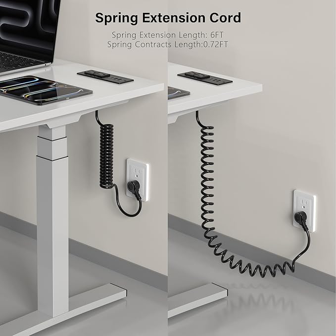 Recessed Power Strip USB C 65W Fast Charging Station, in Drawer Outlet - Image 2