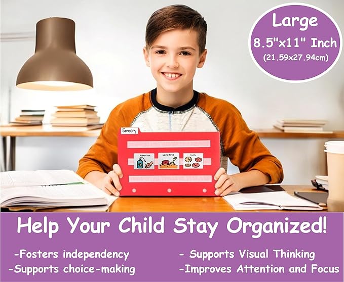 Smile4autism Large 8.5x11” Tools Perfect to Keep Your Loose Visual Picture - Image 5