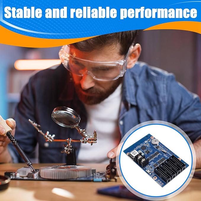 MARALANG HD-WF4 RGB Seven Color Small LED Display WiFi Control Card Module - Image 7