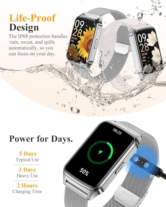 Fitness Tracker Watch for Women Men, Step Counter Compatible - Image 6