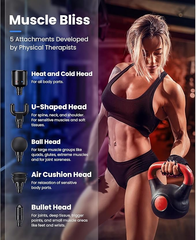BOB AND BRAD X6 Pro Massage Gun Deep Tissue Percussion - Image 7