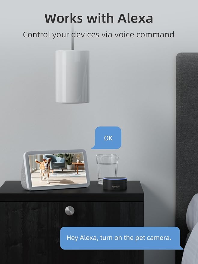 virtavo Indoor Security Camera, Dual-Lens 360° PTZ WiFi Baby Pet Monitor - Image 8