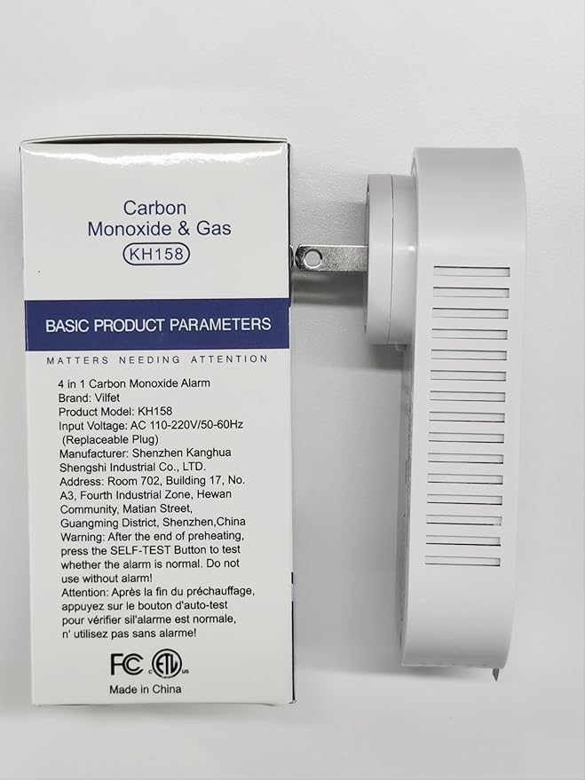 Vilfet Carbon Monoxide Detectors & Natural Gas Detector, 4-in-1 Carbon Monoxide - Image 7