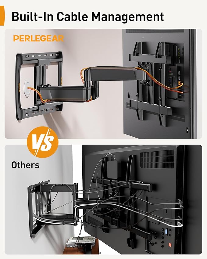 Perlegear Full Motion Sliding TV Wall Mount - Image 4