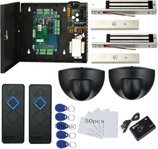 MENGQI-CONTROL TCPIP 2 Doors Magnetic Lock Access Control Systems Request to by MENGQI-CONTROL