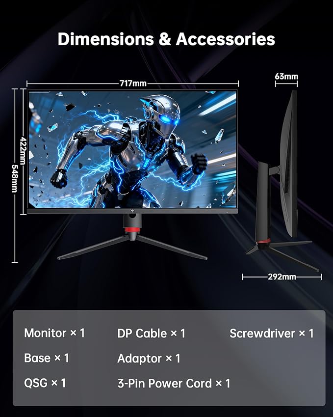 KTC 32 Inch 4K Gaming Monitor, 165Hz UHD Fast IPS Screen, Adaptive Sync - Image 9