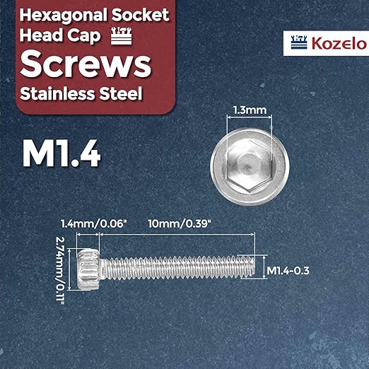 Kozelo 60pcs Socket Head Cap Screws - Image 2